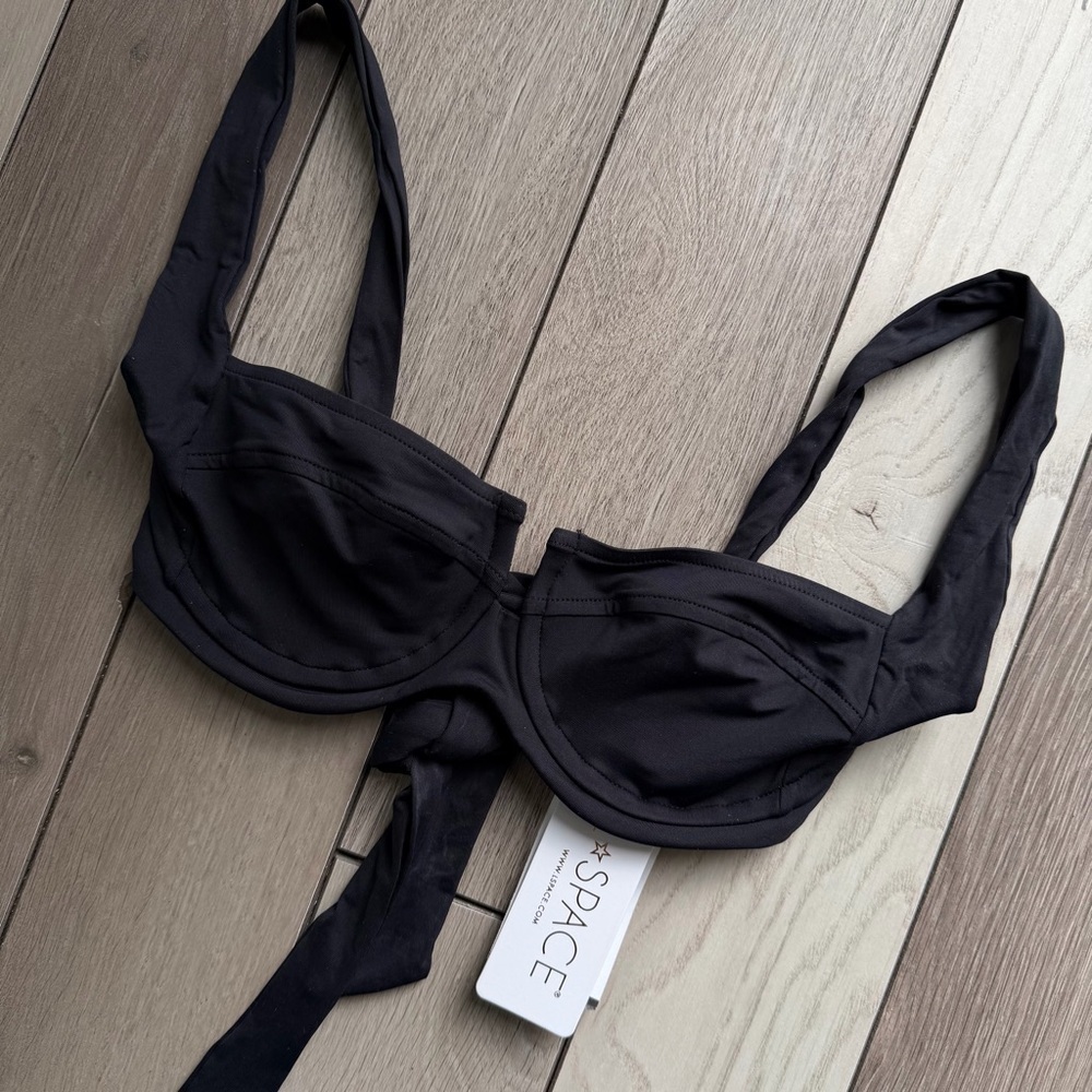 L*Space Sensual Solids Camellia Bikini Top - Picture 2 of 9
